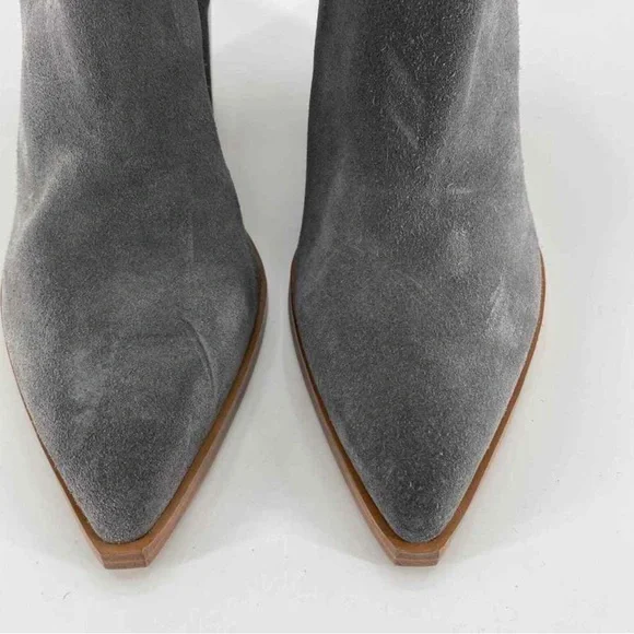 Gray fall ankle boots 9 | Marc Fisher Boots size 9 | Gray suede - Picture 3 of 10